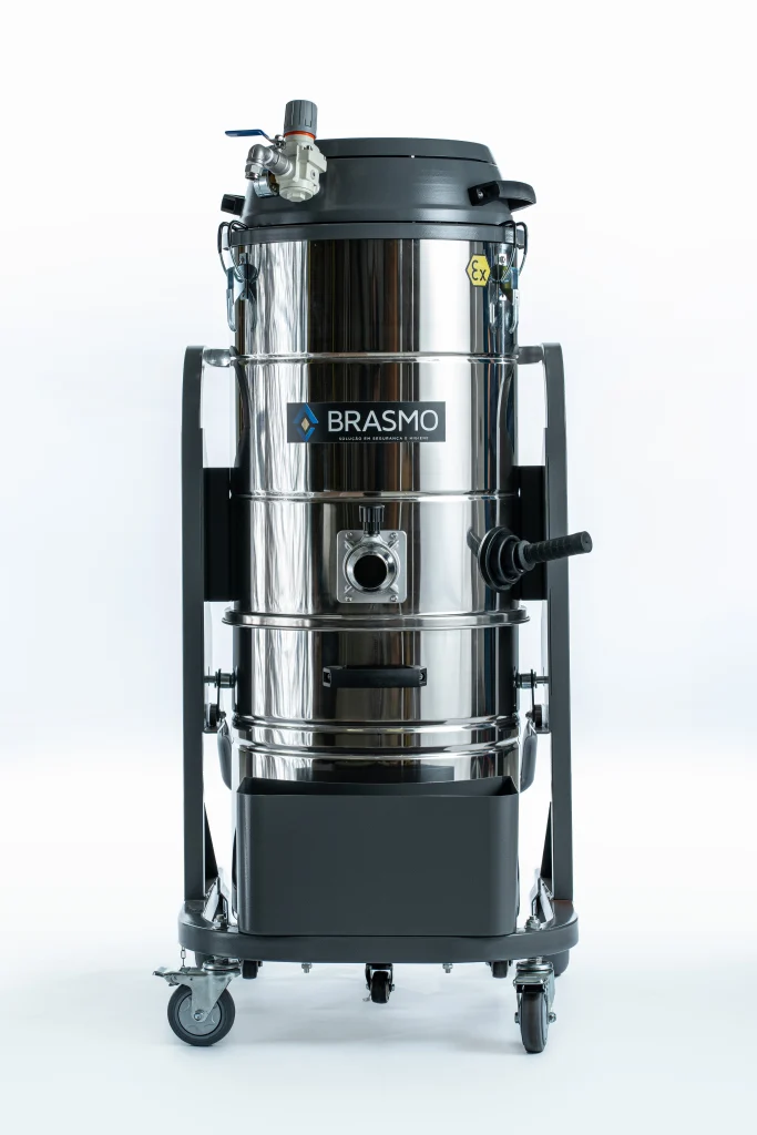 aspirador da Brasmo focado na redução de poeira industrial 
