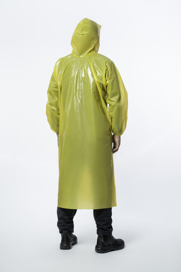 Kit Capa de Chuva Polietileno Amarela - Imagem 2