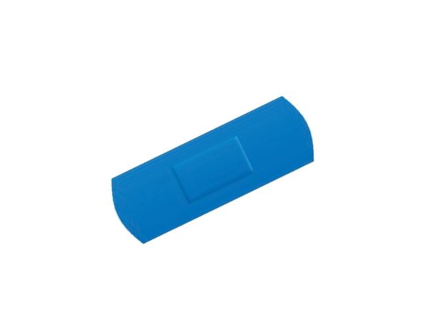 Curativo Adesivo Detectável Azul Simples 72x25mm Pacote Com 100 Unidades - P0160-2