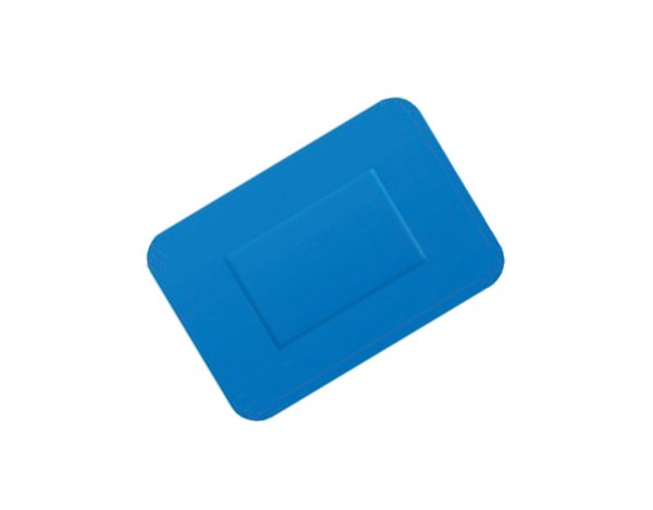 Curativo Adesivo Azul Detectável Simples 72x50mm Pacote Com 50 Unidades - P0344-2