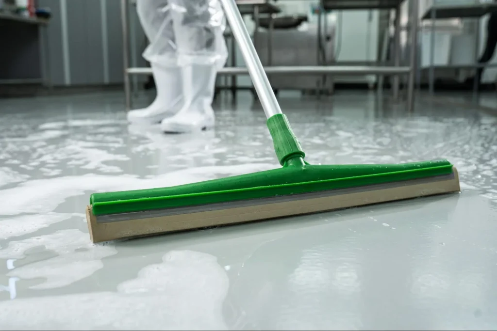 rodo verde da Brasmo usado para prevenir risco ocupacional 